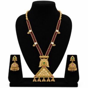 Pure Rajwadi Kundan set
